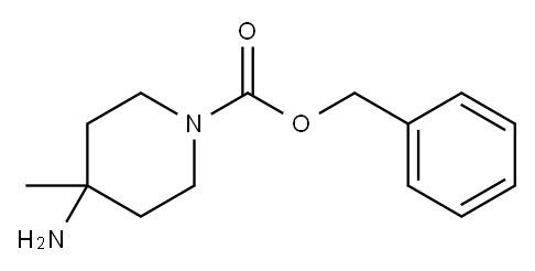 4-氨基-4-甲基哌啶-1-甲酸苄酯, 169750-59-8, 结构式