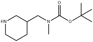3-N-BOC-3-N-METHYL-AMINOMETHYL PIPERIDINE Struktur