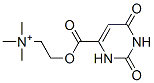 [2-[[(1,2,3,6-tetrahydro-2,6-dioxo-4-pyrimidyl)carbonyl]oxy]ethyl]trimethylammonium Structure