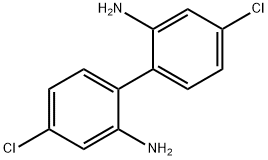 4,4'-ジクロロビフェニル-2,2'-ジアミン 化学構造式