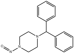 1-DIPHENYLMETHYL-4-NITROSOPIPERAZINE 化学構造式