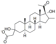 16-Methyl-3,17-dihydroxy-5alpha-pregnane-20-one-3-acetate Structure