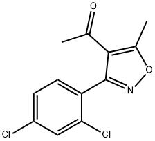1-[3-(2,4-DICHLOROPHENYL)-5-METHYLISOXAZOL-4-YL]ETHAN-1-ONE Structure