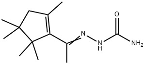 Methyl(2,4,4,5,5-pentamethyl-1-cyclopenten-1-yl) ketone semicarbazone Structure