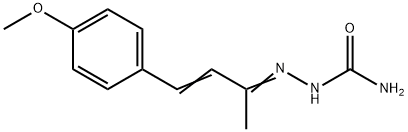 3-Buten-2-one, 4-(p-methoxyphenyl)-, semicarbazone Structure