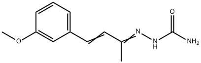 4-(m-Methoxyphenyl)-3-buten-2-one semicarbazone Structure