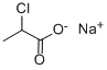 2-クロロプロパン酸ナトリウム 化学構造式