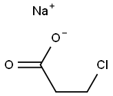 3-Chloropropionic acid sodium salt Structure