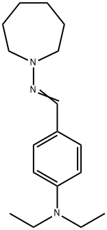 1-[[p-(Diethylamino)benzylidene]amino]hexahydro-1H-azepine Structure