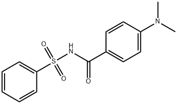 BenzaMide, 4-(diMethylaMino)-N-(phenylsulfonyl)- Structure