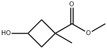 Cyclobutanecarboxylic acid, 3-hydroxy-1-methyl-, methyl ester (9CI) Structure