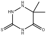 tetrahydro-6,6-dimethyl-3-thioxo-1,2,4-triazin-5(2H)-one Structure