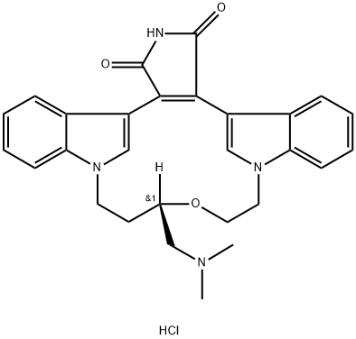 鲁伯斯塔盐酸盐, 169939-93-9, 结构式
