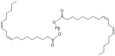 (9Z,12Z)-9,12-オクタデカジエン酸/鉛,(1:x) 化学構造式