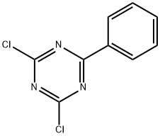 2,4-ジクロロ-6-フェニル-1,3,5-トリアジン 化学構造式