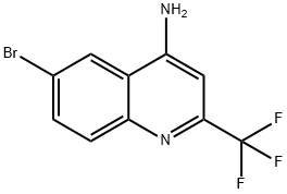 6-BroMo-2-(trifluoroMethyl)quinolin-4-aMine Structure