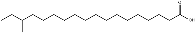 16-甲基十八烷酸,17001-28-4,结构式