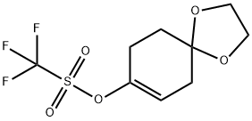 1,4-dioxaspiro[4.5]dec-7-en-8-yl trifluoromethanesulfonate Struktur