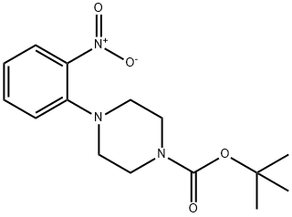 4-(2-ニトロフェニル)-1-ピペラジンカルボン酸tert-ブチル 化学構造式