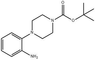 4-(2-アミノフェニル)テトラヒドロ-1(2H)-ピラジンカルボン酸TERT-ブチル 化学構造式