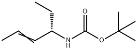 Carbamic acid, (1-ethyl-2-butenyl)-, 1,1-dimethylethyl ester, (S)- (9CI) Struktur