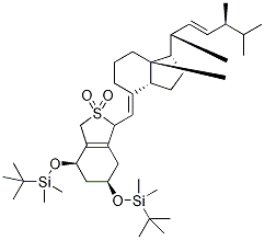 (3S)-1,3-Bis-O-tert-ButyldiMethylsilyl 3-Hydroxy VitaMin D2 SO2 Adduct (Mixture of DiastereoMers) Structure