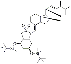 (3S)-1,3-Bis-O-tert-ButyldiMethylsilyl 3-Hydroxy VitaMin D2 SO2 Adduct (Mixture of DiastereoMers) 化学構造式