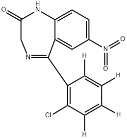 CLONAZEPAM-D4 Structure