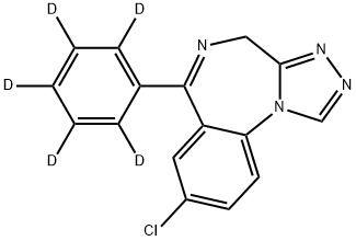 ESTAZOLAM-D5 Structure