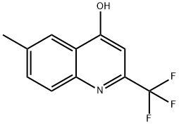 4-羟基-6-甲基-2-(三氟甲基)喹啉,1701-20-8,结构式