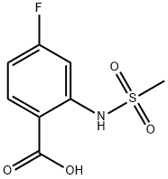 4-Fluoro-2-(MethylsulfonaMido)benzoic Acid Struktur