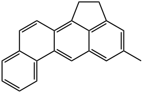 1,2-ジヒドロ-4-メチルベンゾ[j]アセアントリレン 化学構造式
