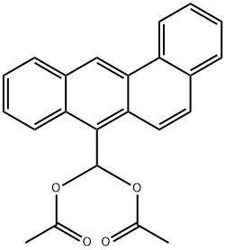 7-(Diacetoxymethyl)benz[a]anthracene Struktur