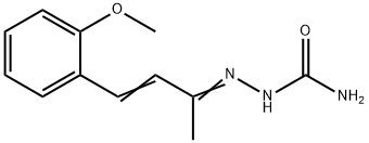 4-(o-Methoxyphenyl)-3-buten-2-one semicarbazone Structure