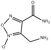 1,2,5-Oxadiazole-3-carboxamide,4-(aminomethyl)-,5-oxide(9CI) Structure
