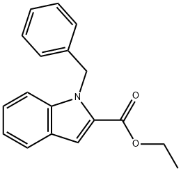 1-Benzyl-1H-indole-2-carboxylic acid ethyl ester Struktur