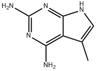 5-甲基-7H-吡咯并[2,3-D]嘧啶-2,4-二胺, 170170-13-5, 结构式