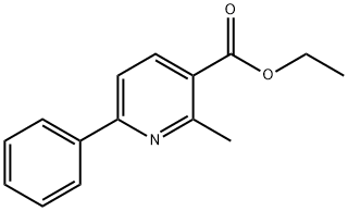 Ethyl 2-methyl-6-phenylpyridine-3-carboxylate Struktur