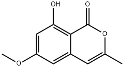 6-Methoxy-3-methyl-8-hydroxy-1H-2-benzopyran-1-one Struktur