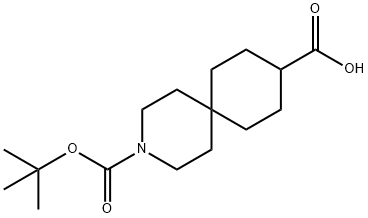 3-(TERT-BUTOXYCARBONYL)-3-AZASPIRO[5.5]UNDECANE-9-CARBOXYLIC ACID Struktur