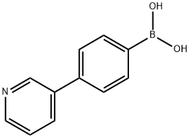 4-(3-ピリジル)フェニルボロン酸 化学構造式