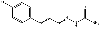 4-(p-Chlorophenyl)-3-buten-2-one semicarbazone Struktur