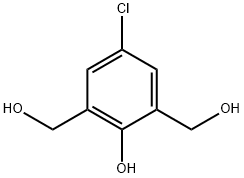 2,3-二羟甲基-4-氯苯酚, 17026-49-2, 结构式