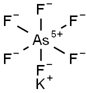 POTASSIUM HEXAFLUOROARSENATE Structure