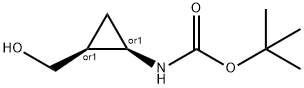 TERT-BUTYL CIS-(2-HYDROXYMETHYL)CYCLOPROPYLCARBAMATE Struktur