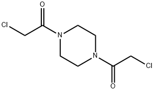 2-chloro-1-[4-(2-chloroacetyl)piperazin-1-yl]ethanone Structure