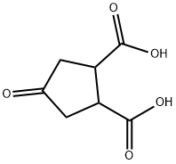 4-oxocyclopentane-1,2-dicarboxylic acid Structure