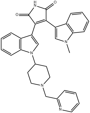 エンザスタウリン 化学構造式