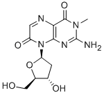 3-Methyl-8-(2-deoxy-b-D-ribofuranosyl)isoxanthopterin Structure