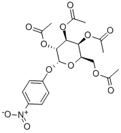 (4-硝基)苯基-2,3,4,6-四-O-乙酰基-ALPHA-D-半乳糖吡喃糖苷,17042-39-6,结构式